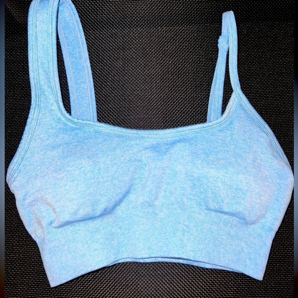 SHEIN Light Blue Crop Top